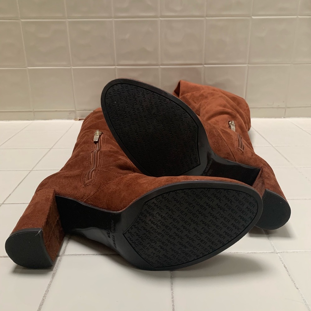 Marc Fisher Lennon Otk Boots In Cognac 7.5 - image 4